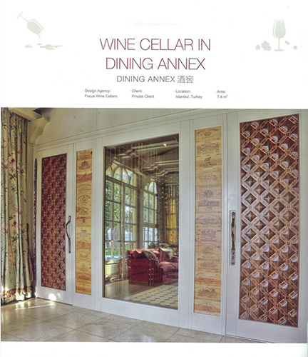 FWC walk-in wine cellar in dining annex