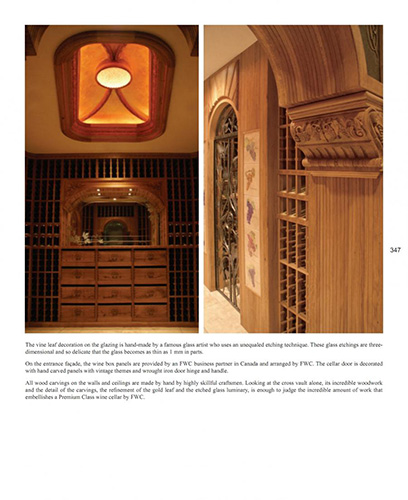 FWC wine cellar beautiful ceiling and state-of-art arc