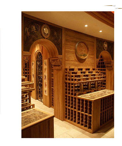 FWC walk-in grand wooden wine cellar